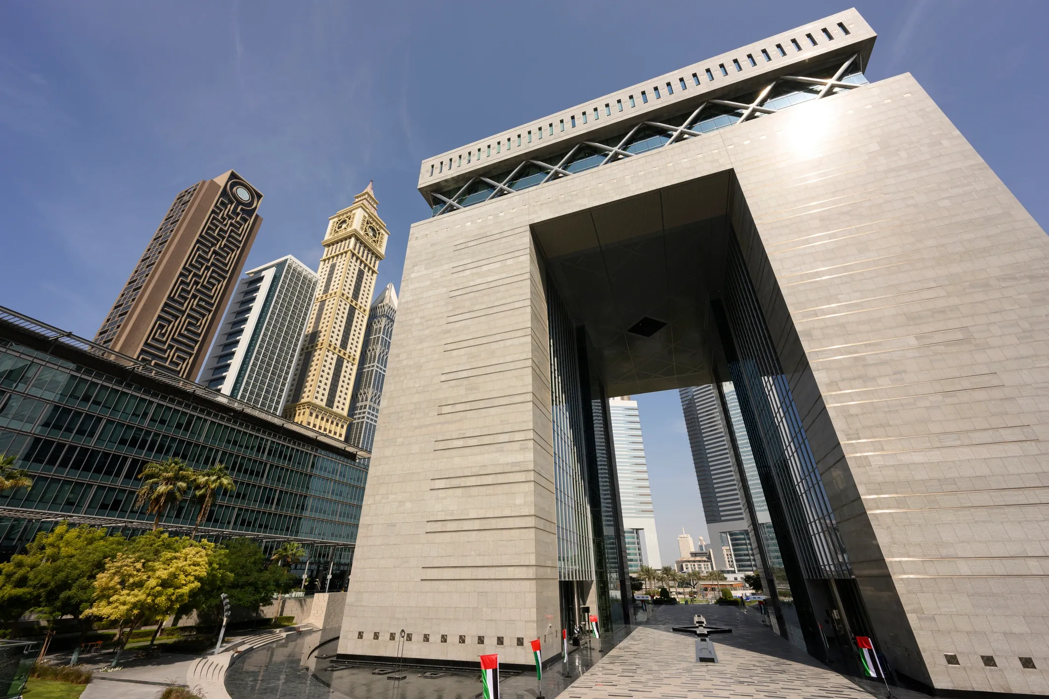 Dubai financial district architecture